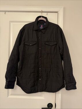 Chaps Men's Black Quilted Puffer Jacket